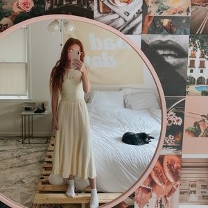 Beautiful Cream Maxi Skirt